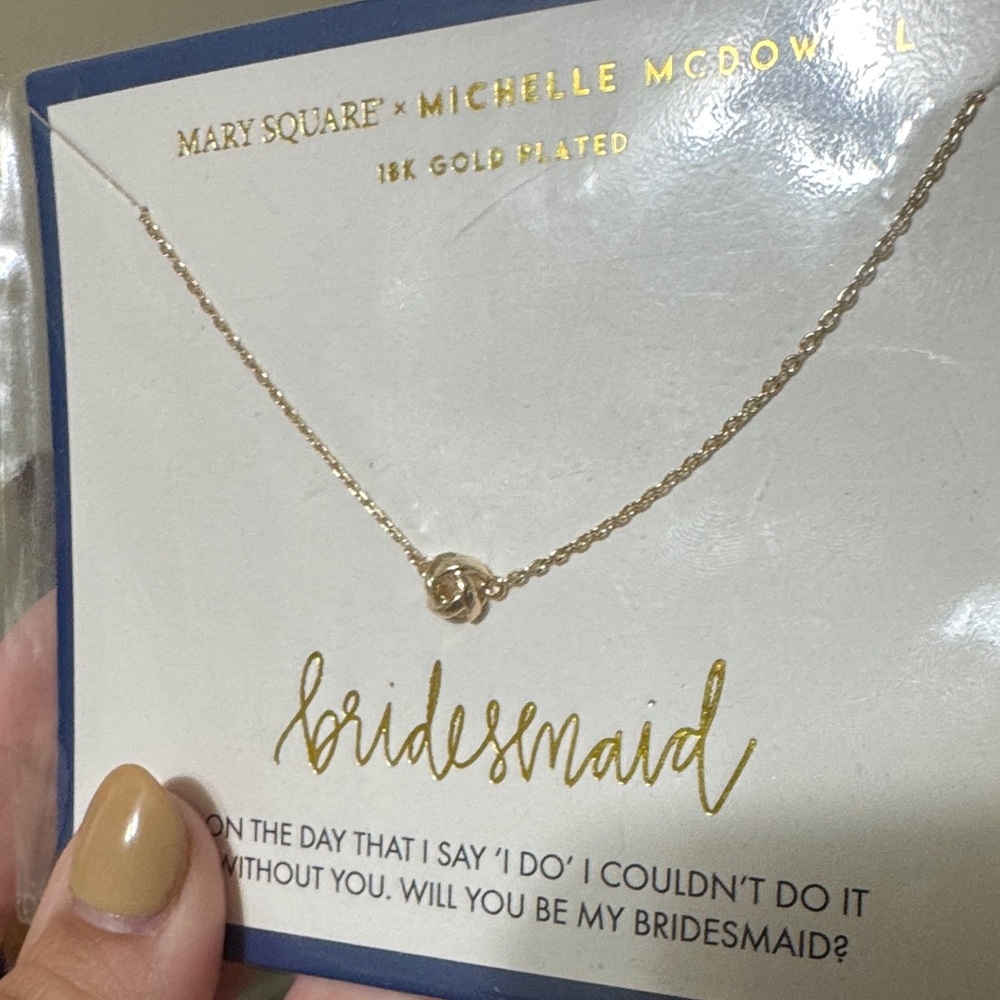 Michelle McDowell Gold Plated Bridesmaid Necklace - Picture 4 of 4